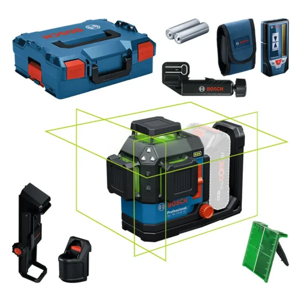Nível a Laser GLL 18V 120-33CG 3 Linhas 360° Verde