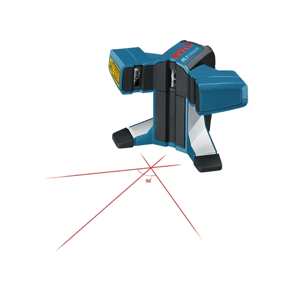 Nível à Laser com 3 Linhas GTL3 Ladrilhos Vermelhos - Bosch