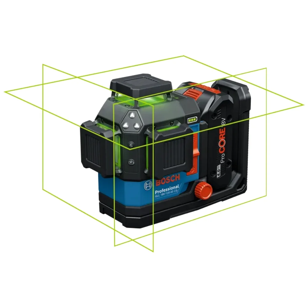 Nível à Laser3 Linhas  GLL 120-33 CG com Receptor - Bosch