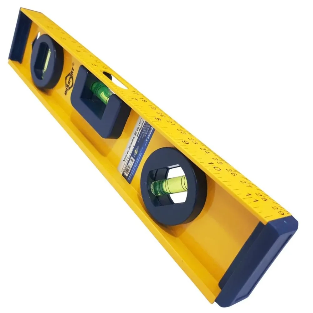 Nível de Alumínio com Base Magnética 12" - Brasfort