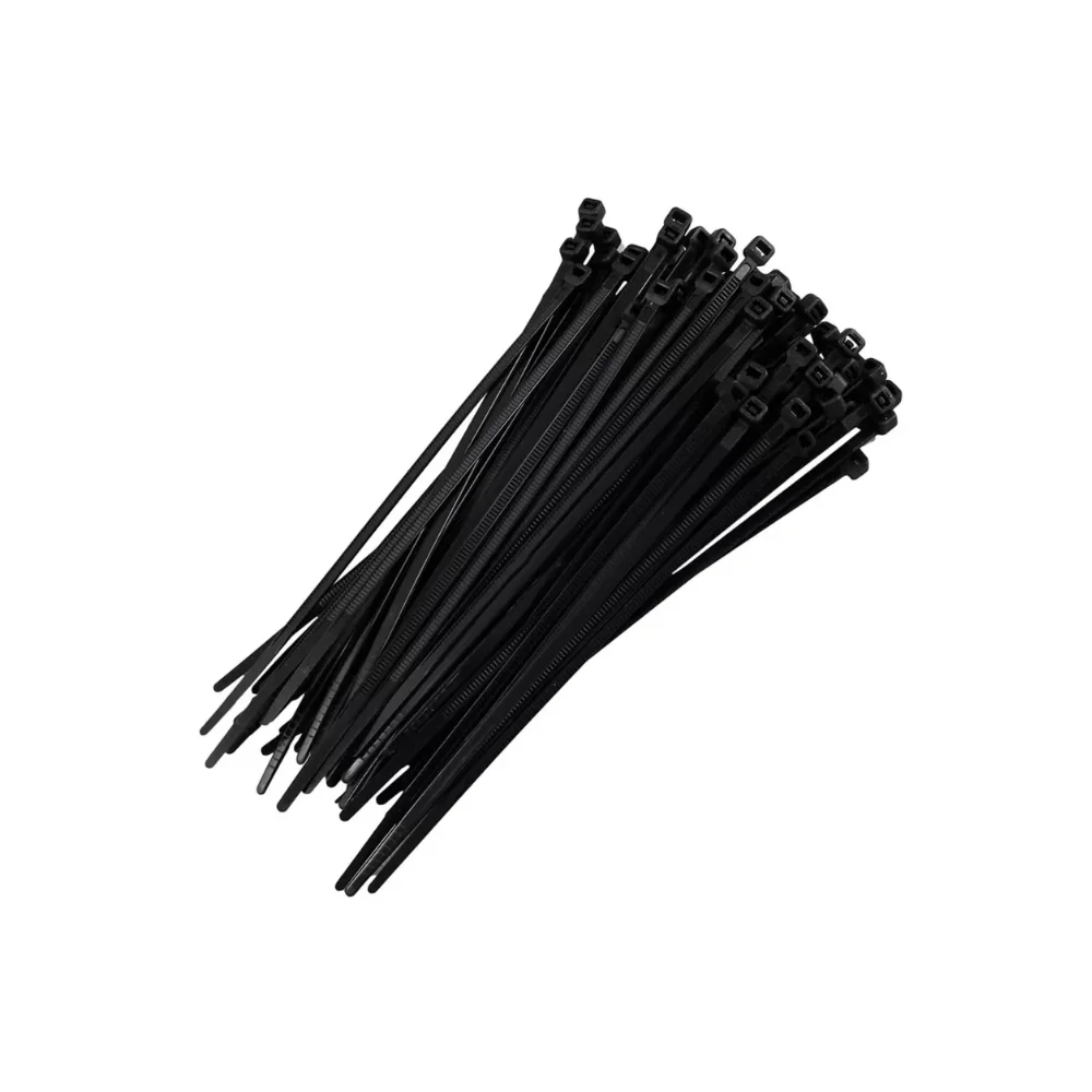 Abraçadeiras Nylon Pretas 155 x 3,60mm Pacote 200 Pçs - Reimold