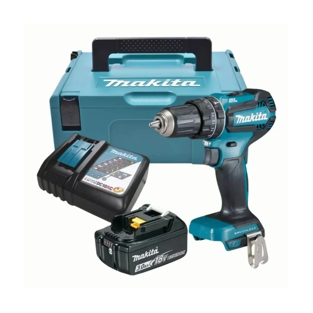 Parafusadeira á Bateria 18V + Bits PH2 com 10 Peças - Makita