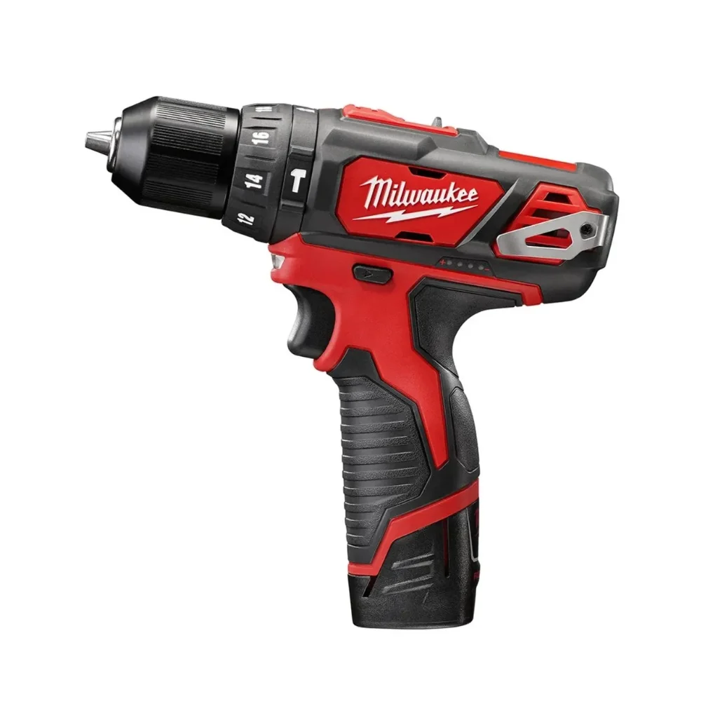 Parafusadeira c/Impacto à Bat 12V M12 3/8" c/2 Bat e acessórios - Milwaukee