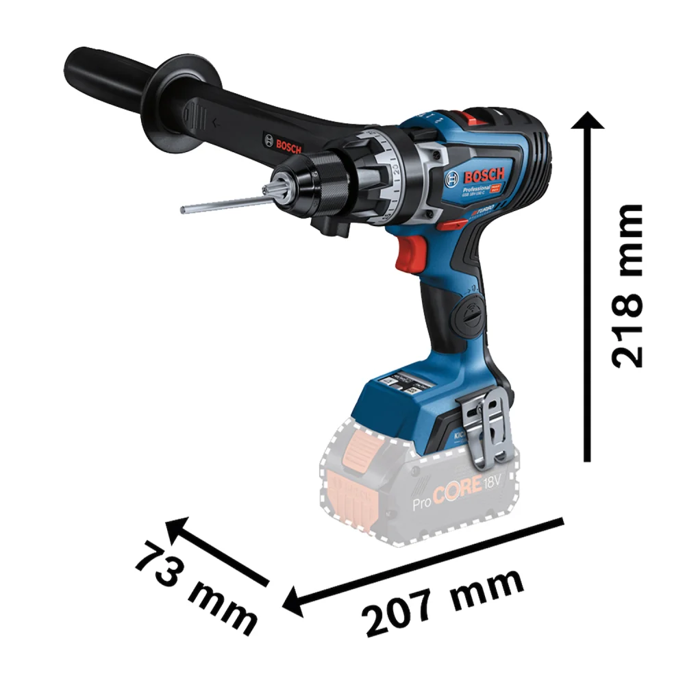 Parafusadeira Furadeira à bateria 18V GSB18V-150C Sem Bateria - Bosch