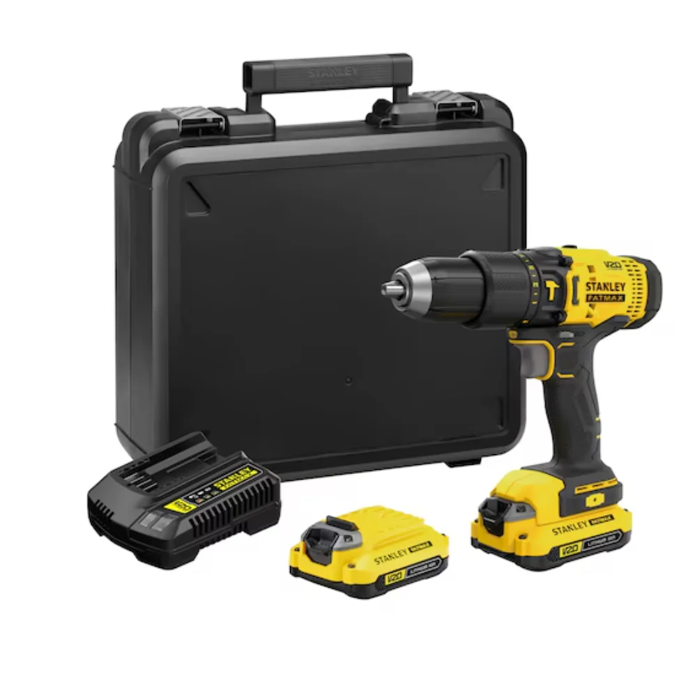 Parafusadeira Furadeira à bateria 20V SCD711D2K 2 Baterias - Stanley