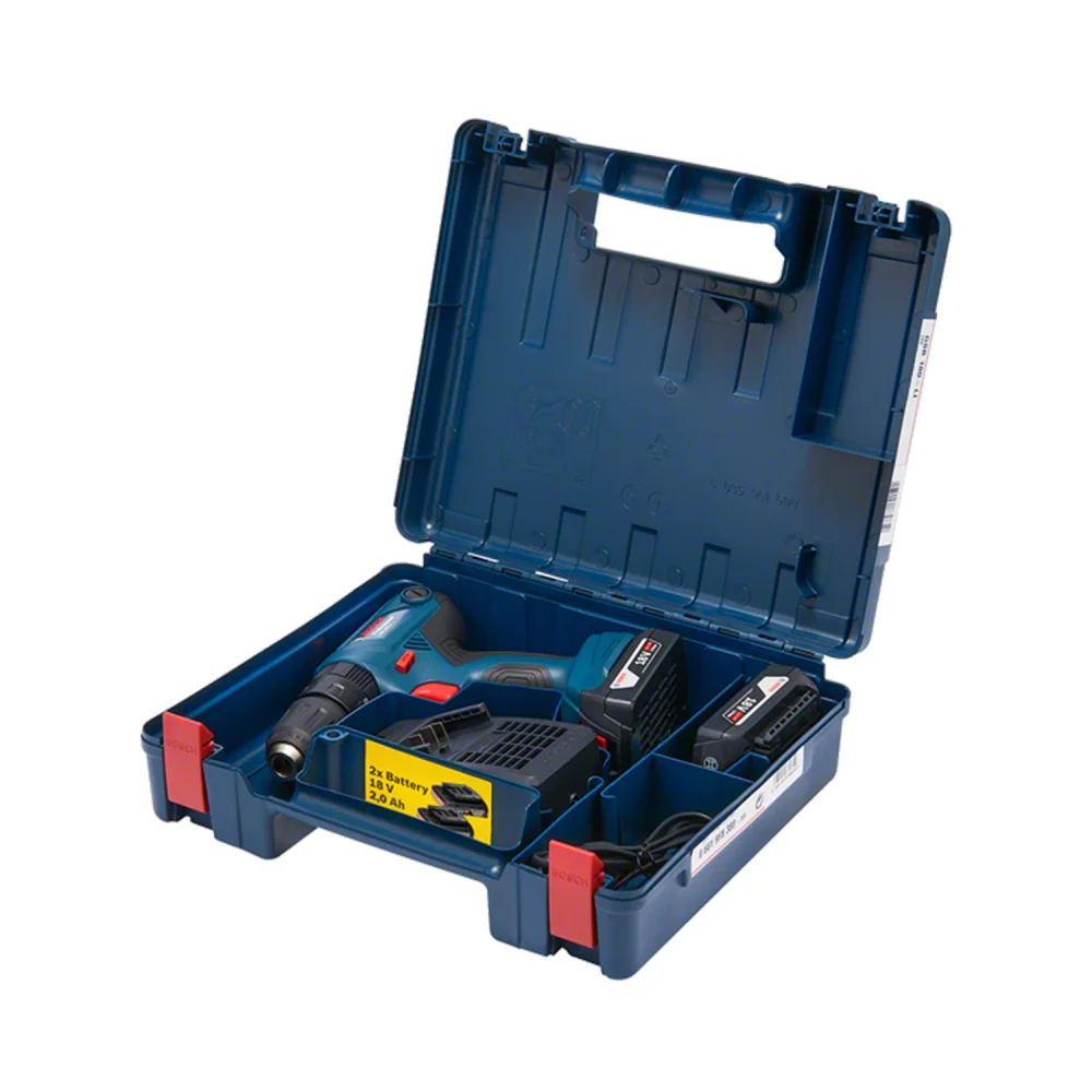 Parafusadeira Furadeira à bateria 18V GSB 180-LI 2 Baterias + Kit acessórios - Bosch