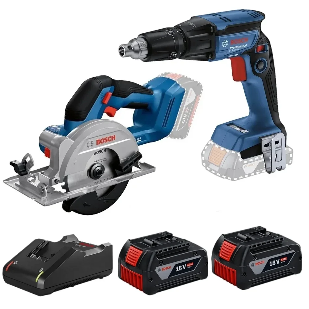 Parafusadeira GTB e Serra Circular GKS 2Bat 18V 4Ah - Bosch