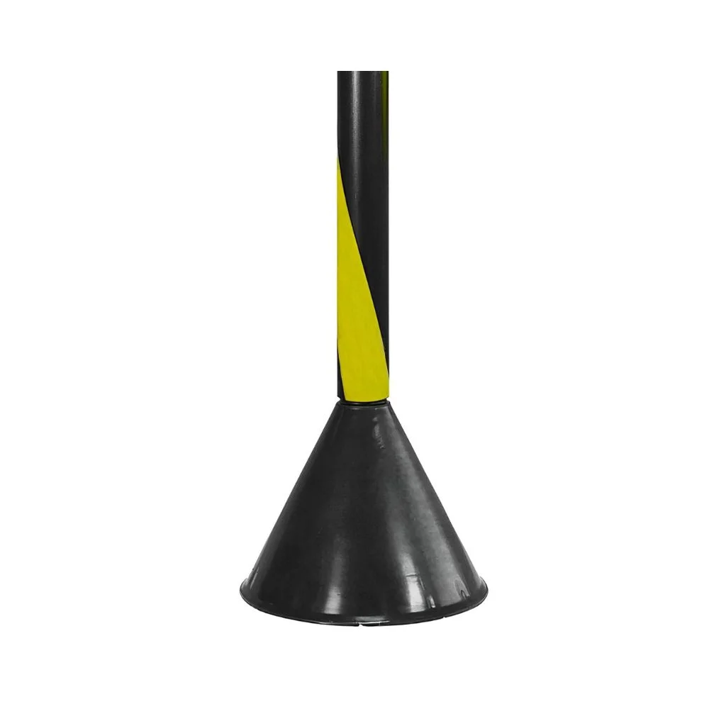 Pedestal de Plástico Preto e Amarelo 90cm - Plastcor