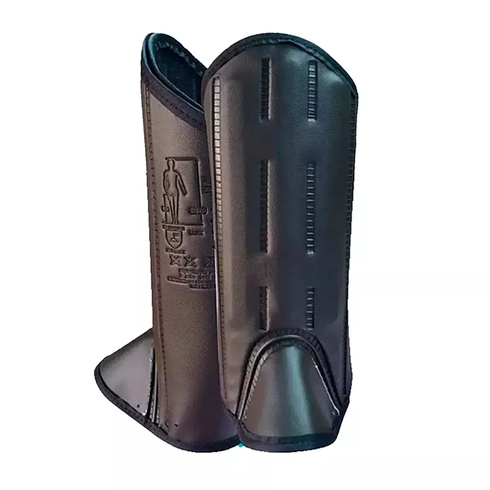 Perneira de Bidin Preta 3T Sem Forro com Velcro - J&G