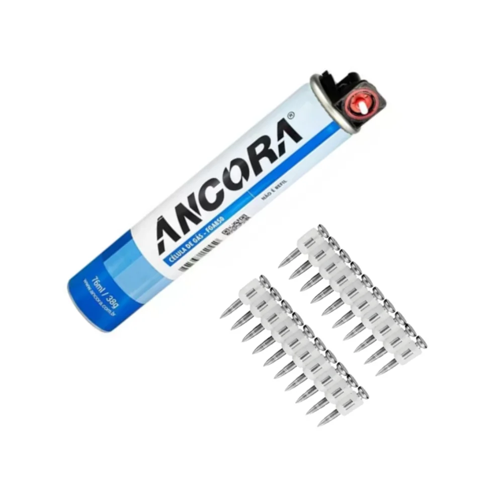 Pino Liso Fixação a Gás 3,0 x 23 mm + Celula de gás - Ancora