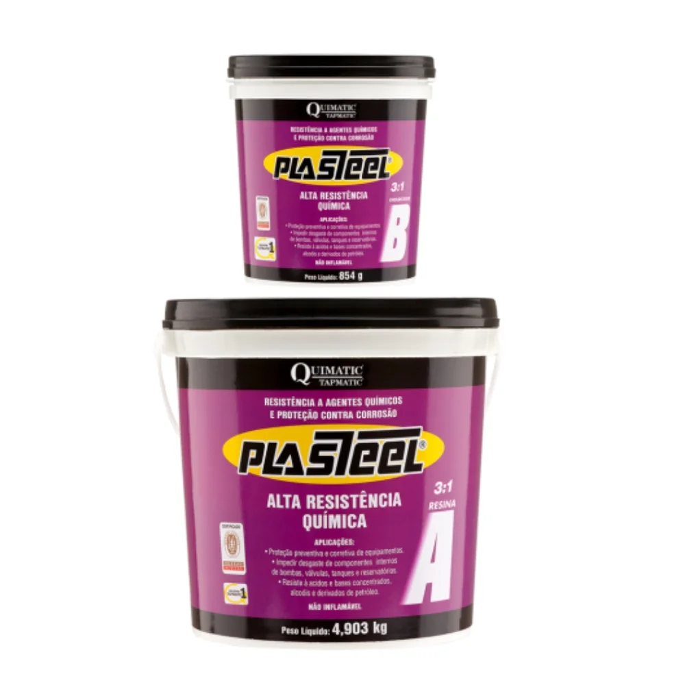 Plasteel 3:1 Alta Resistência Química 5,75Kg - Tapmatic