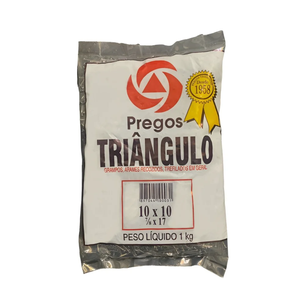 Prego com Cabeça 10 X 10 - Triângulo