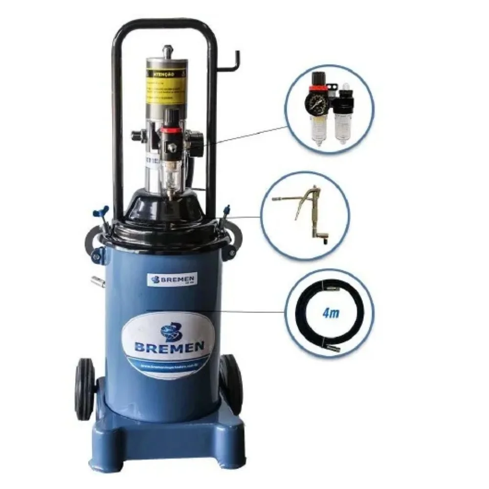 Propulsora Pneumática Graxa Reservatório de 12 kg - Bremen