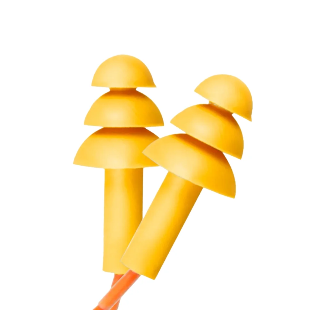 Protetor Auricular k-10 Silicone com Cordão Algodão 16DB - Kalipso