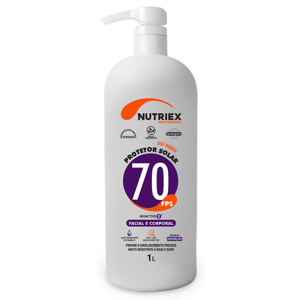 Protetor Solar Facial e Corporal FPS 70 1L - Nutriex