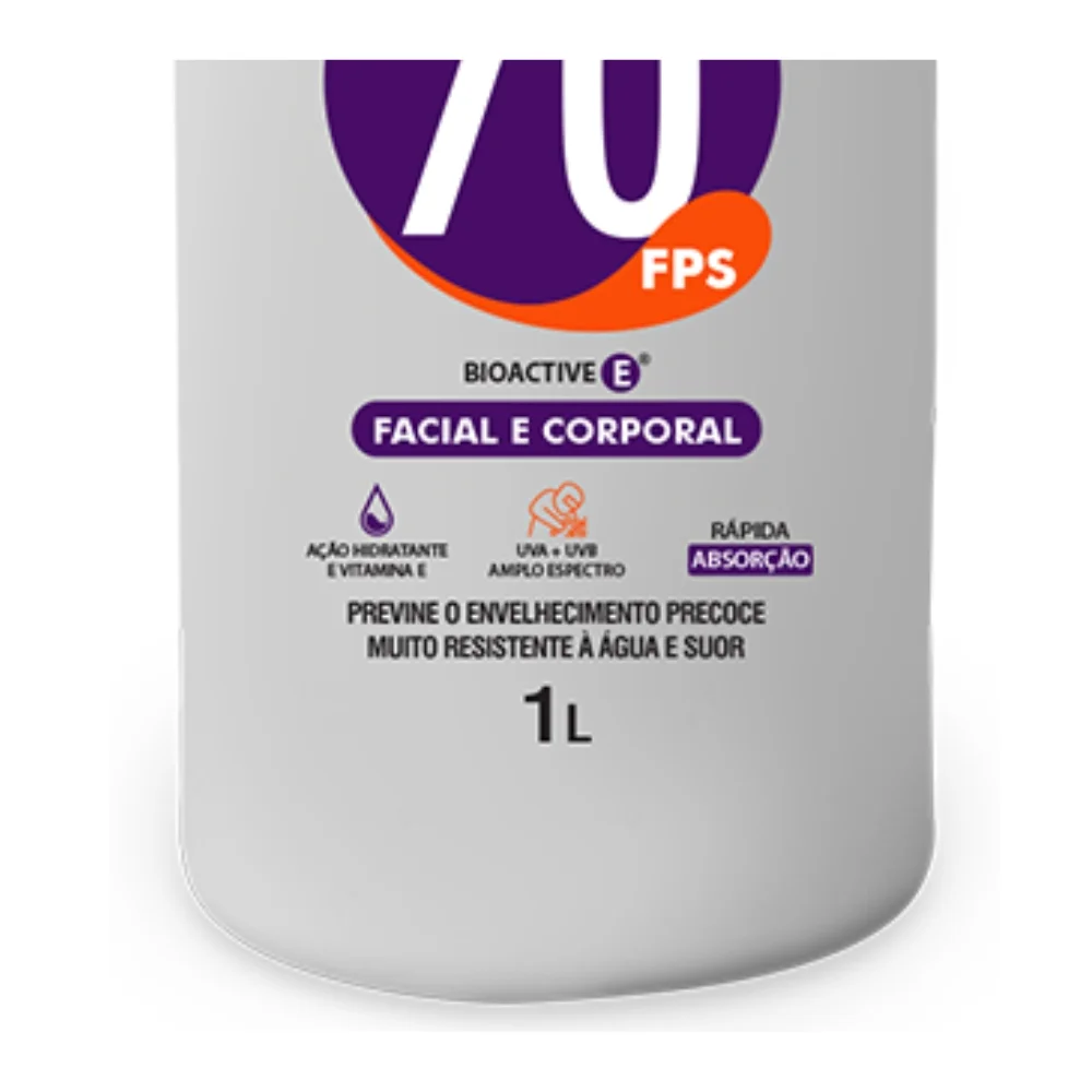 Protetor Solar Facial e Corporal FPS 70 1L - Nutriex