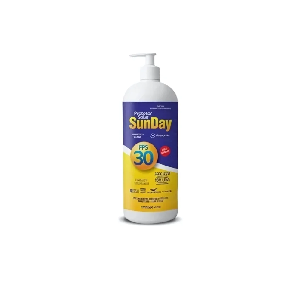 Protetor Solar Fator de Proteção 30 com 1 Litro - Sunday