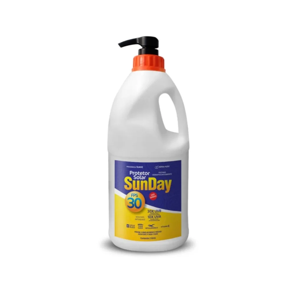 Protetor Solar Fator de Proteção 30 com 2 Litros - Sunday
