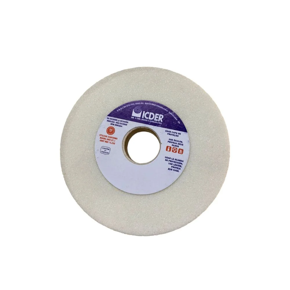 Rebolo Reto Branco 6 x 3/4" A46 - Icder