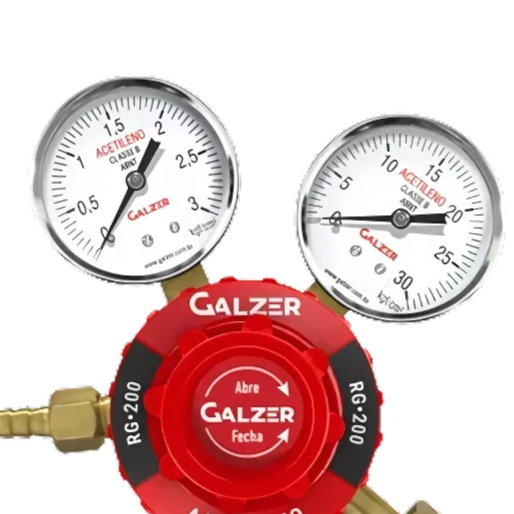 Regulador de Pressão Acetileno RG200 - Galzer