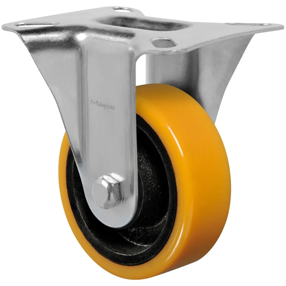 Rodízio Fixo 4" Roda de PU Capacidade 300Kg - Schioppa