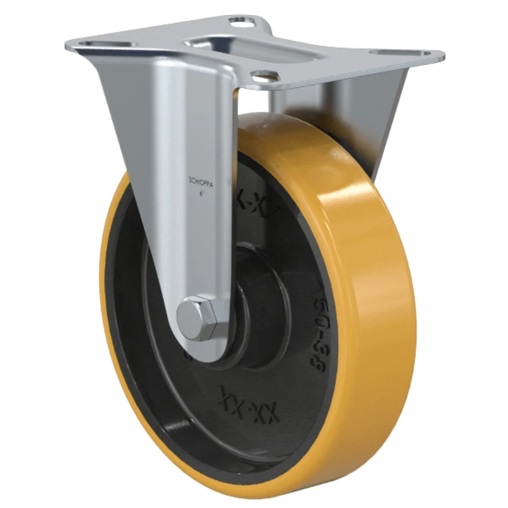 Rodízio Fixo 6" Roda de PU Capacidade 400Kg - Schioppa
