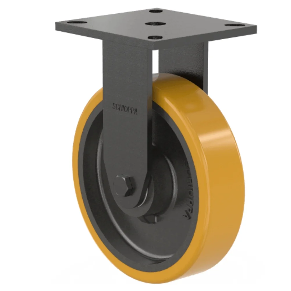 Rodízio Fixo 8" Roda de PU Capacidade 900Kg - Schioppa