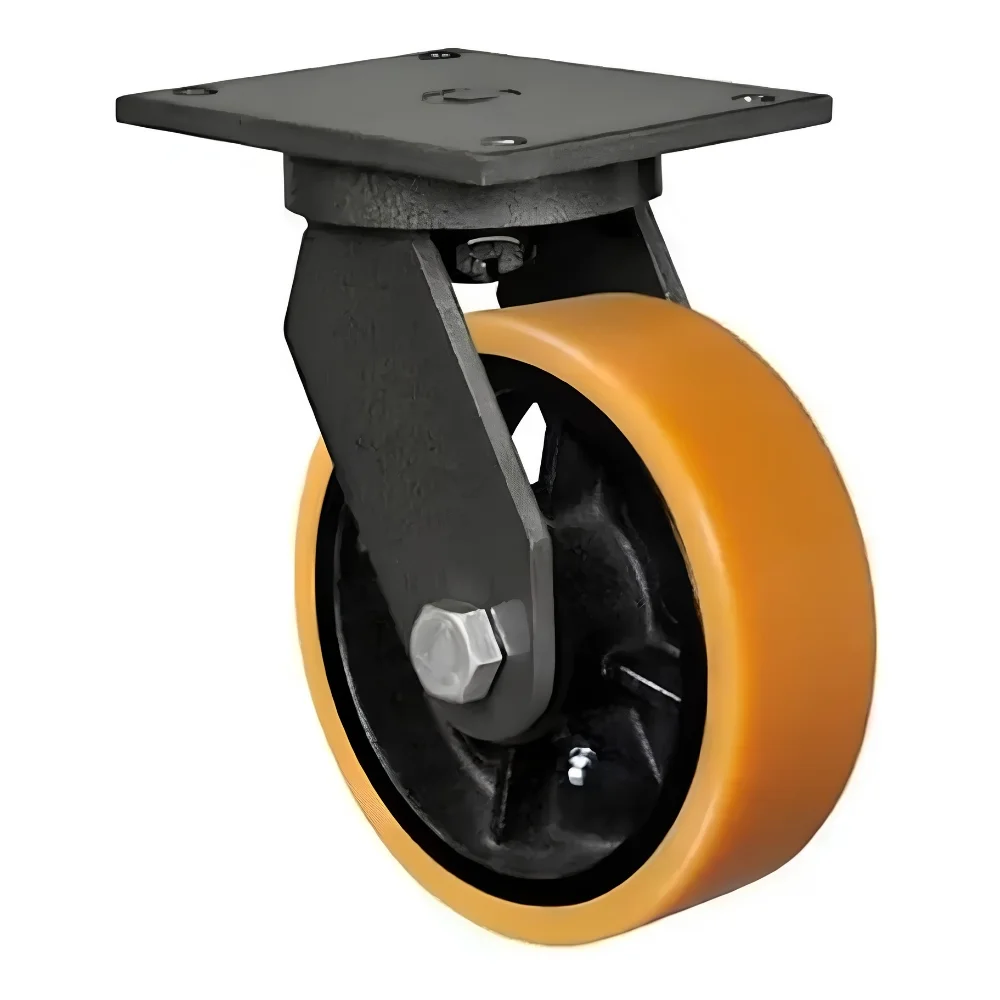 Rodízio Fixo 8" Roda de PU Capacidade 1200kg - Schioppa