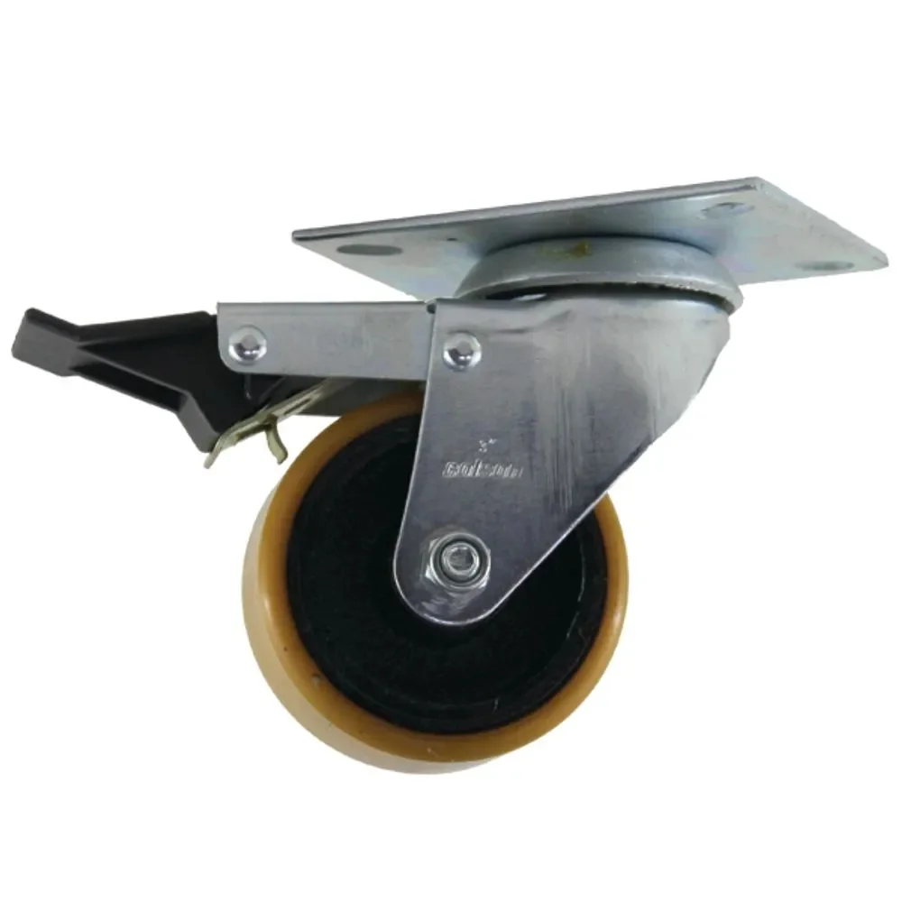 Rodízio Giratório 3" Roda de PU com Freio Capacidade 170Kg - Colson