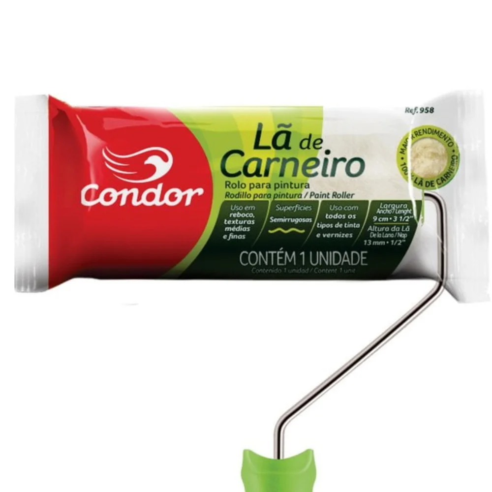 Rolo de Lã Carneiro 5 cm - Condor