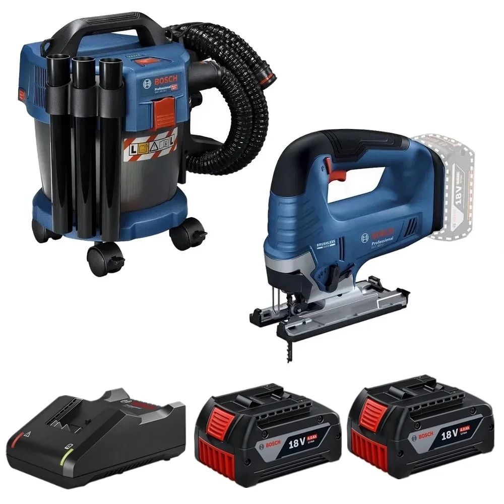 Serra Tico Tico GST185 e Aspirador GAS18V 2Bat 18V 4Ah - Bosch