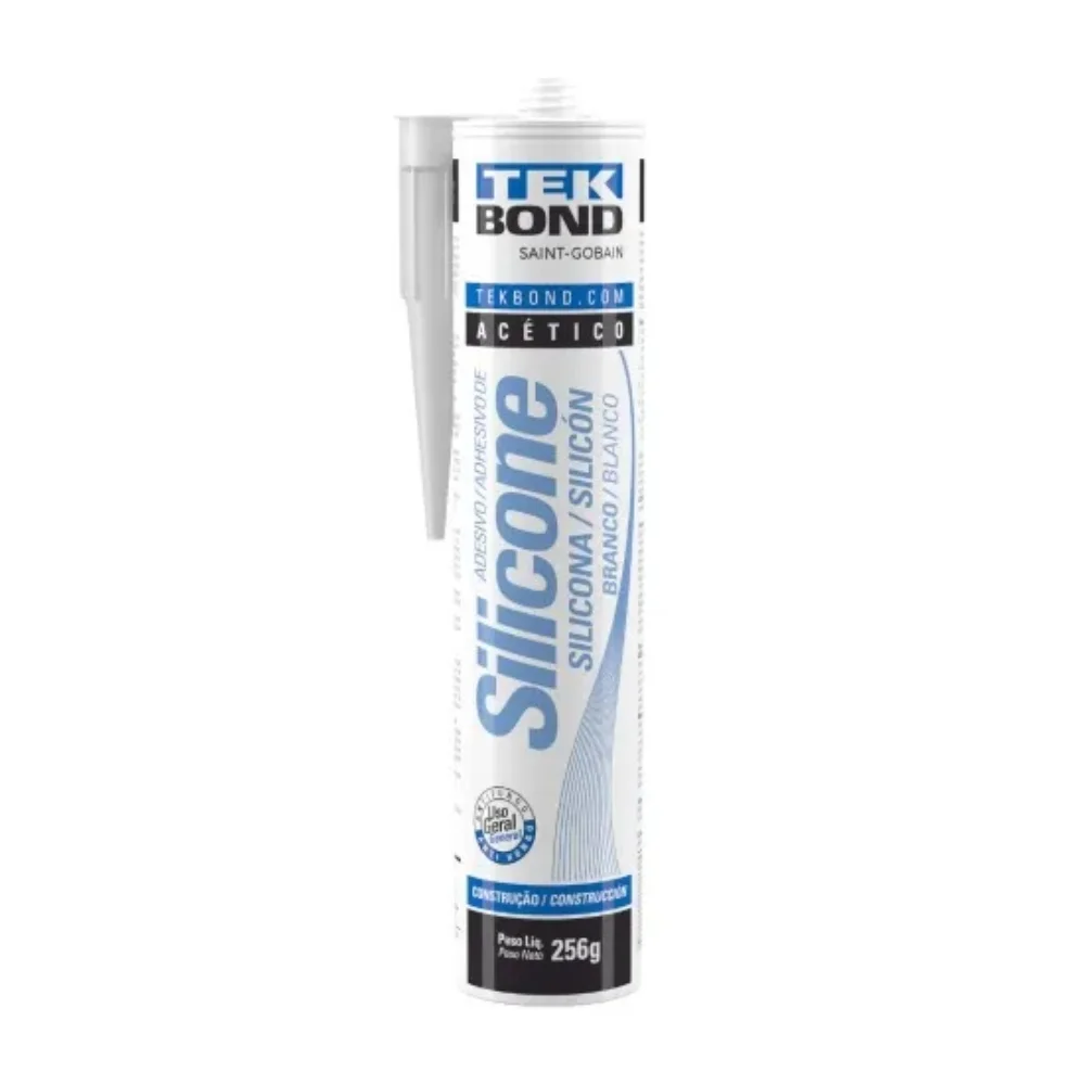 Silicone Acético Branco 256GR - Tek Bond