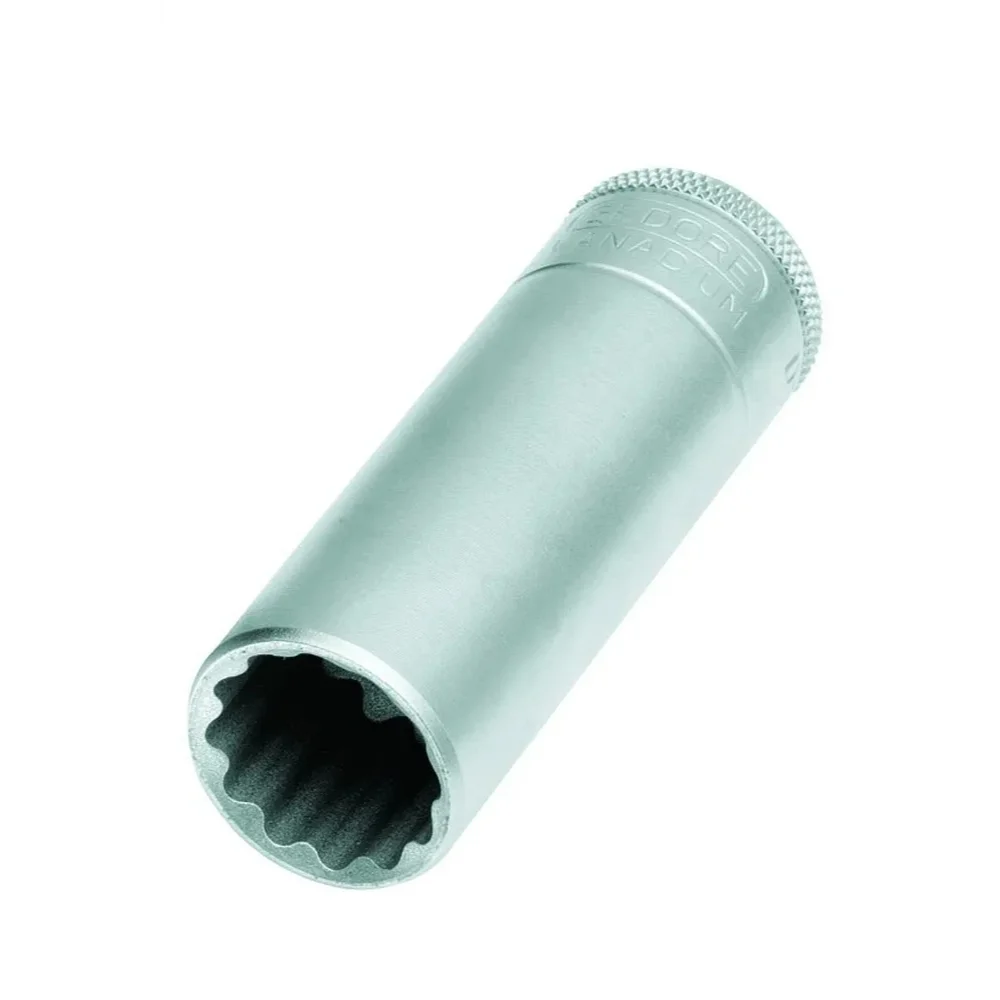 Soquete 19mm Estriado com Encaixe 1/2" Longo - Gedore