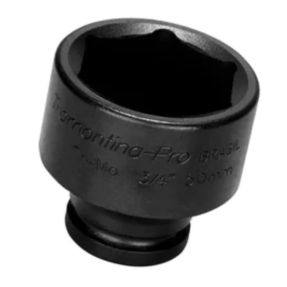 Soquete de Impacto 1" Sextavado com Encaixe 3/4" Curto - Tramontina