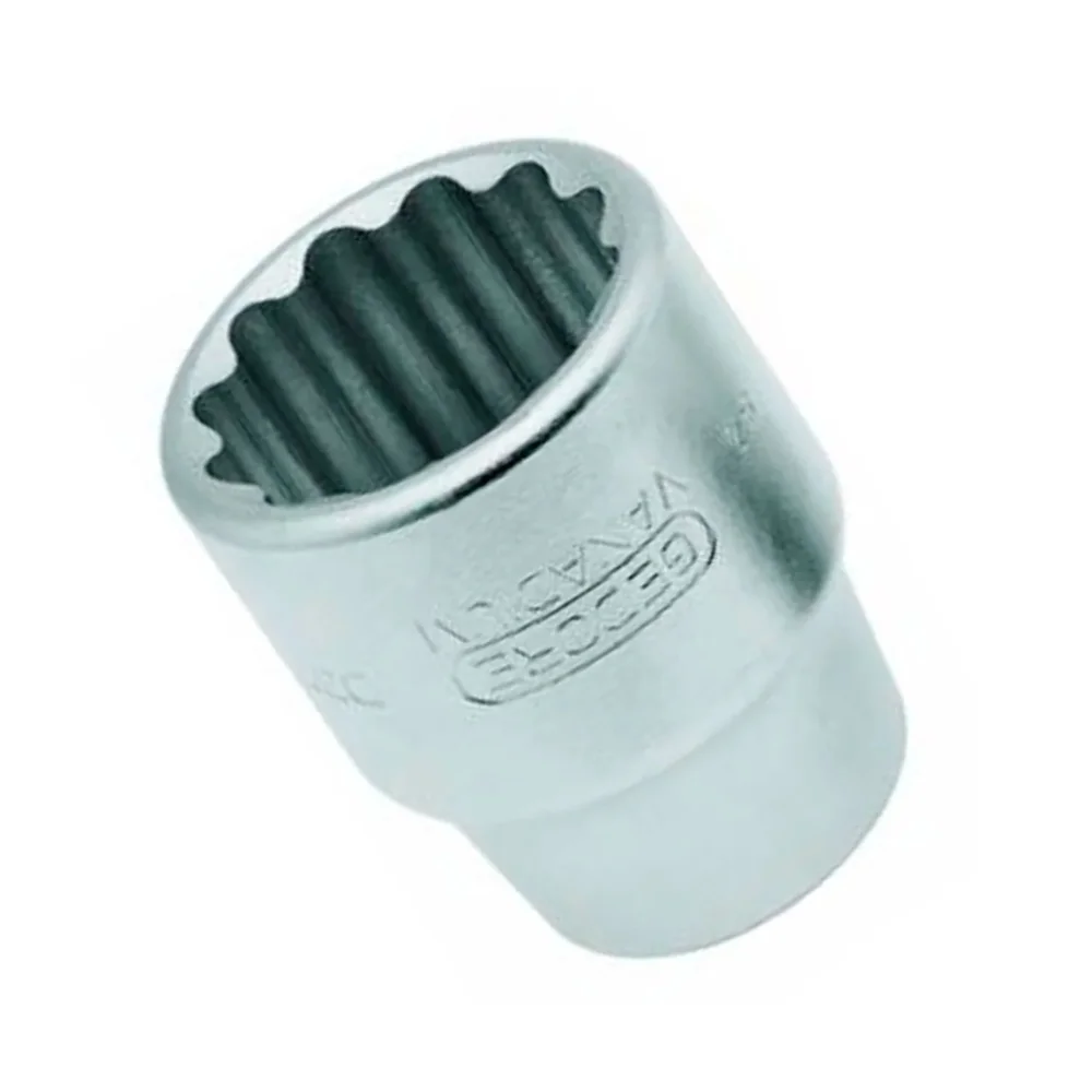 Soquete Estriado com Encaixe 3/4" x 1" Curto - Gedore