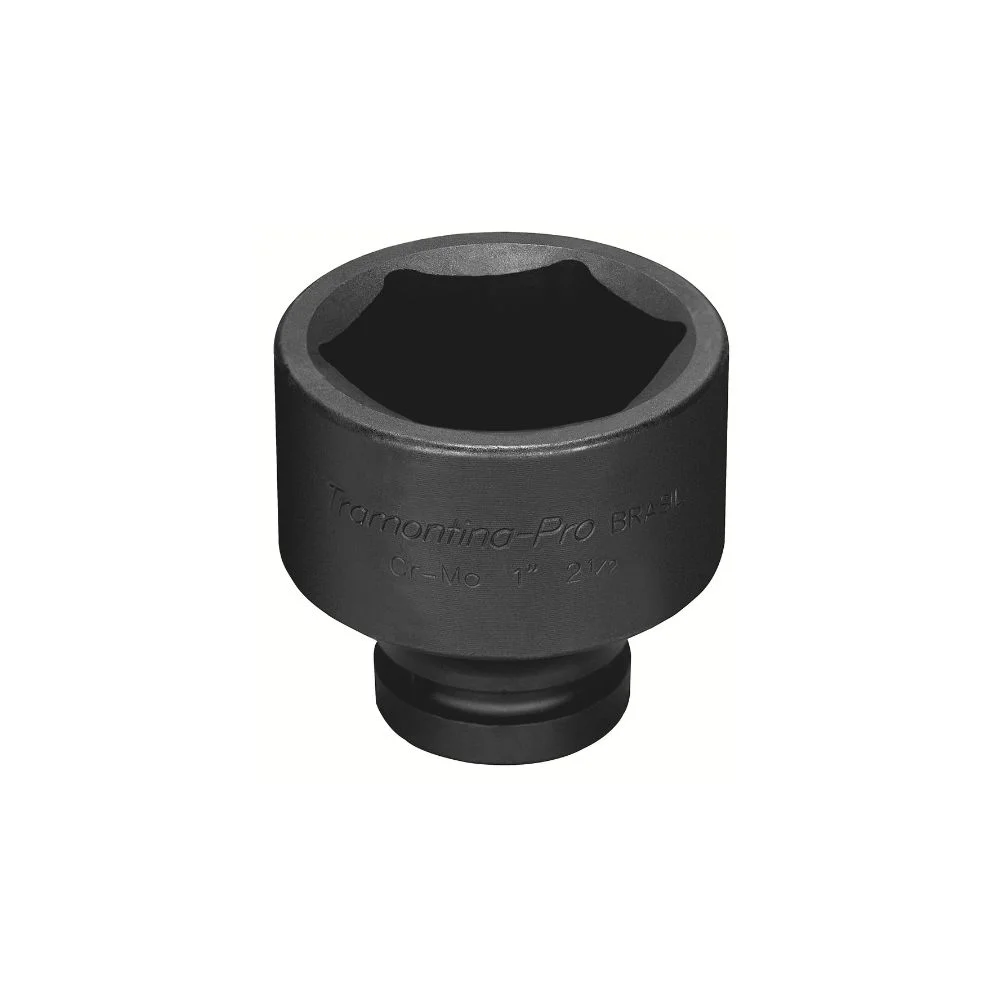 Soquete Impacto Sextavado Curto 2.1/2" Encaixe 1" - Tramontina