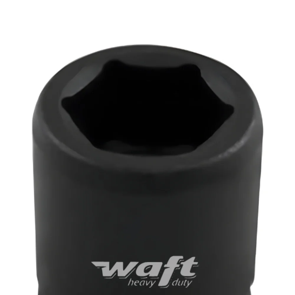 Soquete Impacto Sextavado Curto 9 mm Encaixe 1/2" - Waft