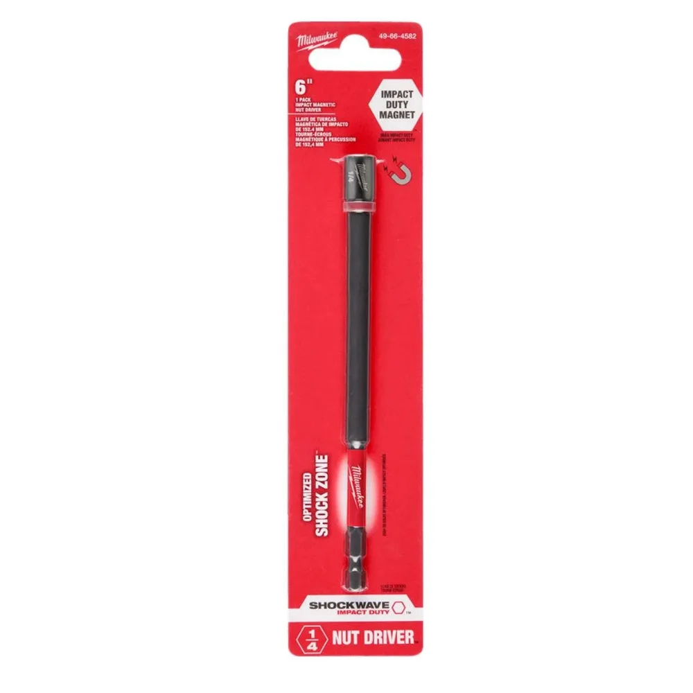 Soquete Magnético Extra Longo 1/4" x 150 mm x 1/4" Milwaukee