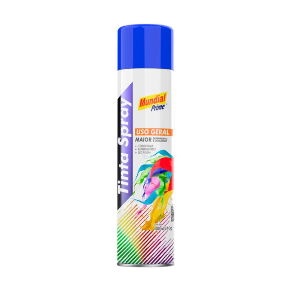 Tinta Spray Azul Bandeira de 400ml AE01000065 - Mundial
