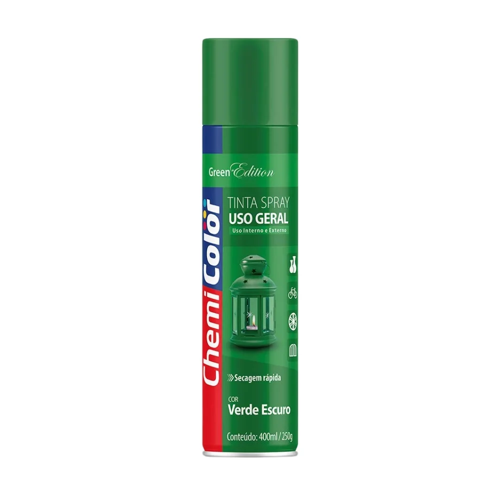 Tinta Spray Verde Escuro 400 ml - Chemicolor