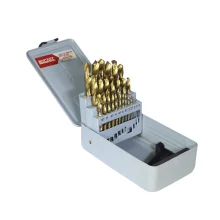 Jogo de Broca Aço Rápido Titânio 1-13 mm com 25 Peças - Rocast