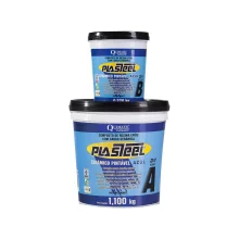 Plasteel Cerâmico Pintável Azul 3:1 com 1,32 kg - Quimatic