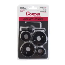 Jogo de Serra Copo Madeira 32-54 mm com 6 peças - Cortag