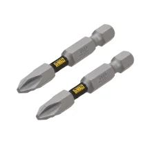 Bits Philips PH2 x 50 mm Encaixe 1/4" com 2 Peças - Dewalt
