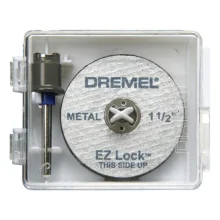 Disco de Corte 1.1/2" EZ LOCK EZ406 5 Peças com Adaptador - Dremel