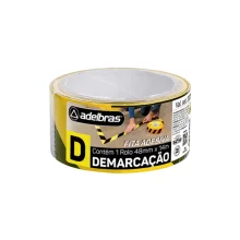 Fita Demarcação Amarela 48 mm x 14 metros - Adelbras