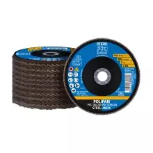 Disco Flap 7" x 7/8" Z80 PSF FIBRA STEELOX com 10 Peças - Pferd