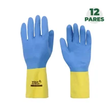 Combo Luva de Látex Neomix Slim Tamanho M com 12 Pares - Volk