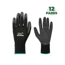 Combo Luva Nitrilon Preta Tamanho G com 12 Pares - Volk