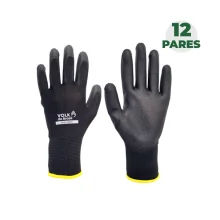 Combo Luva Tricotada Multitato Slim Tamanho EG com 12 Pares - Volk
